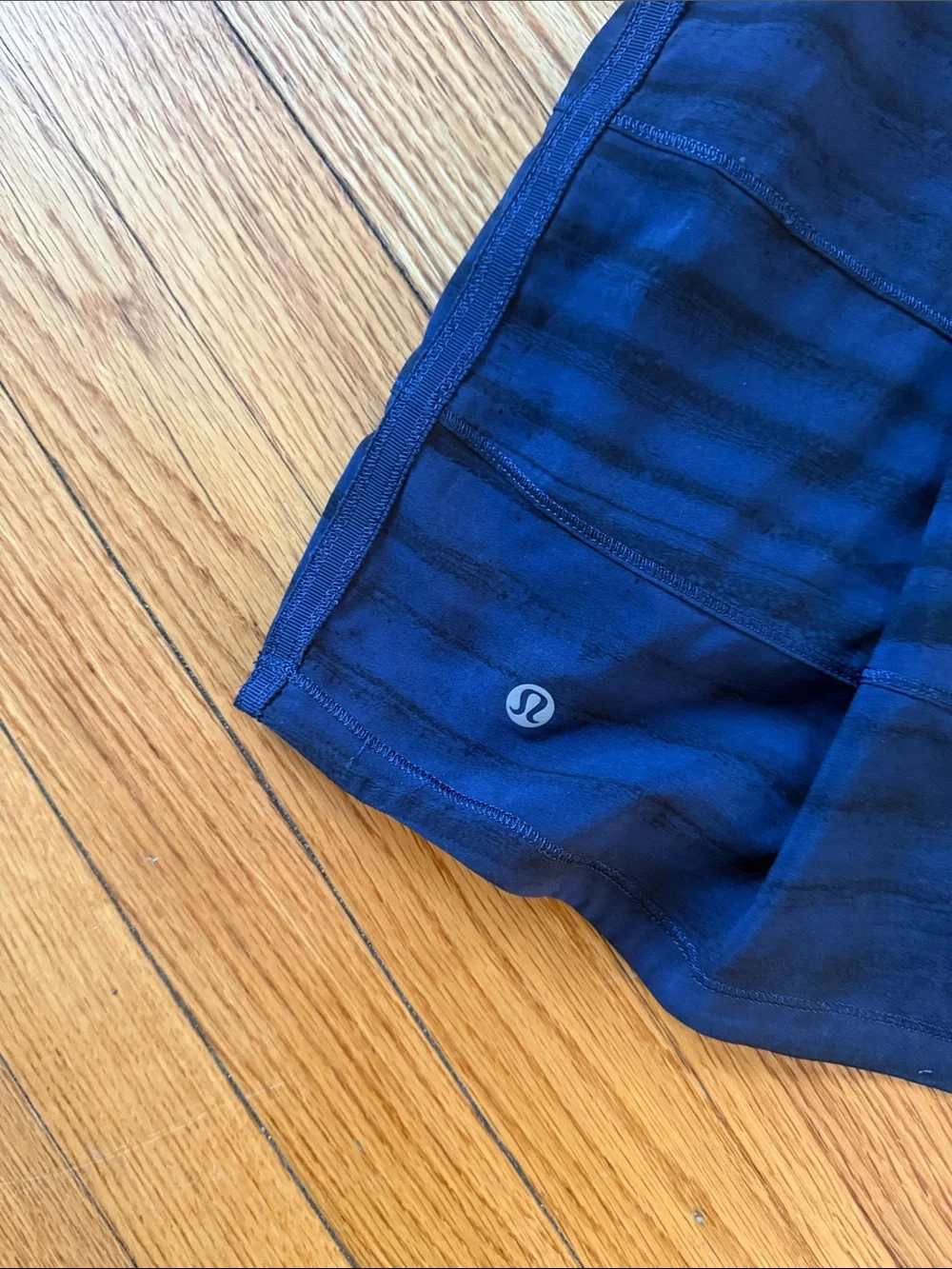 Lululemon Pace Rival Skirt II *4-way Stretch Good Vibes Deep Navy Black / navy